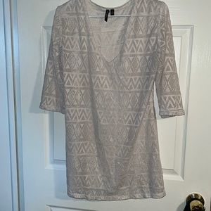 White bathing suit cover up Medium